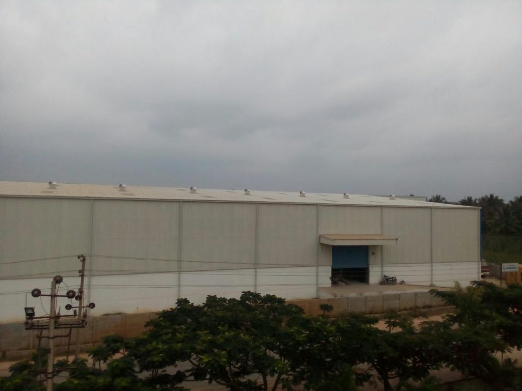Pre Engineered Building Warehouse for Anchor Logistics India Pvt. Ltd., Devanghonthi, Hoskote Taluk