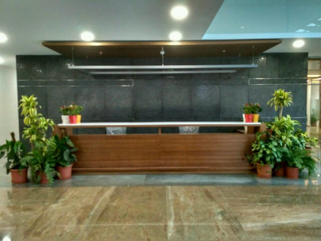 Entrance Lobby for Triveni Turbines Ltd., Sompura, Dabaspet Nelamangala.